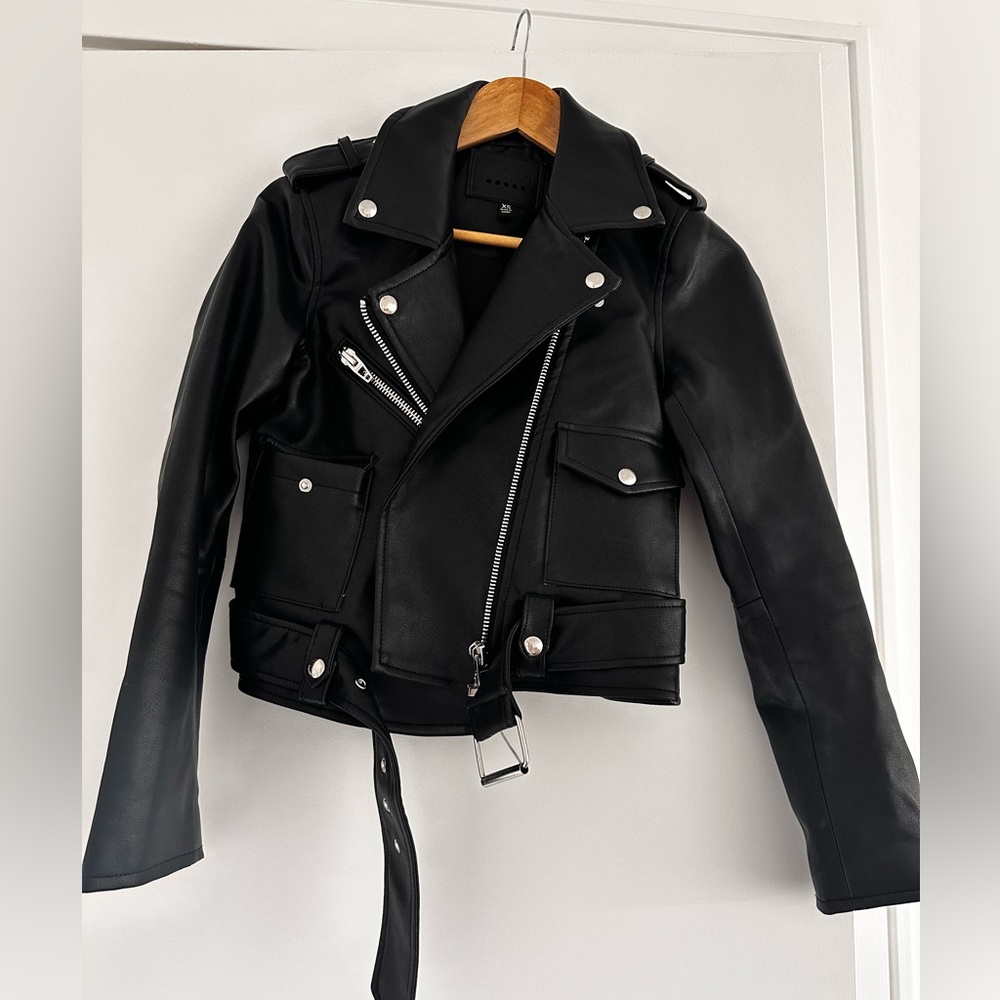 Blank NYC faux leather jacket